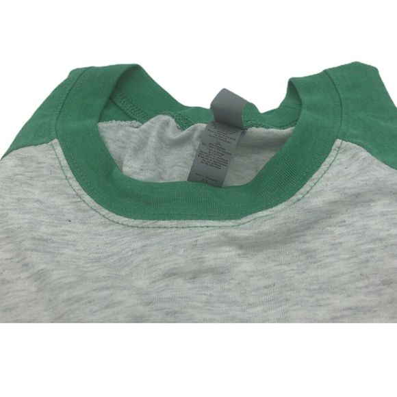 Next Level raglan gray green T-Shirt Sizes XL 3XL - Picture 2 of 4